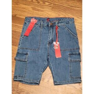 Roma Brand Jeans Shorts Cargo Bermuda Button Fly Denim Size 11